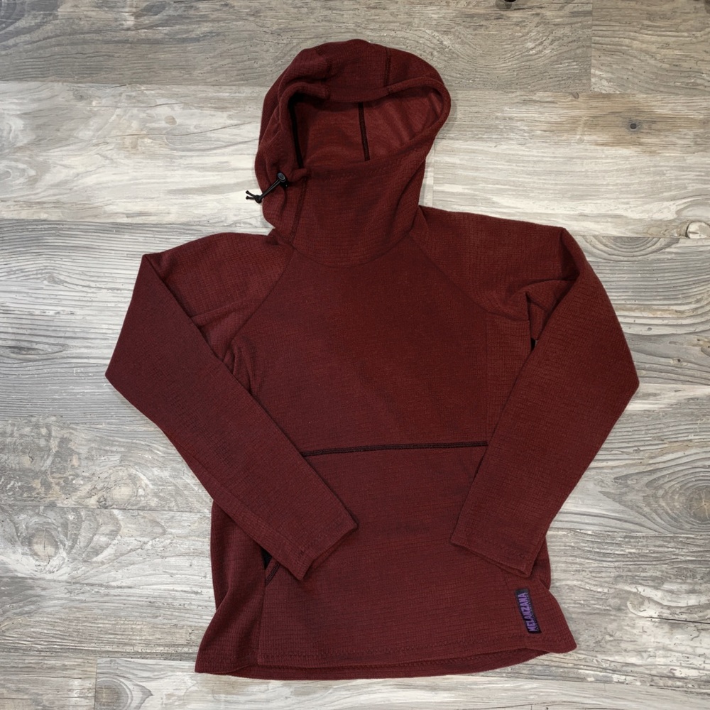 Melanzana Microgrid Fleece Hoodie - W XS - Port